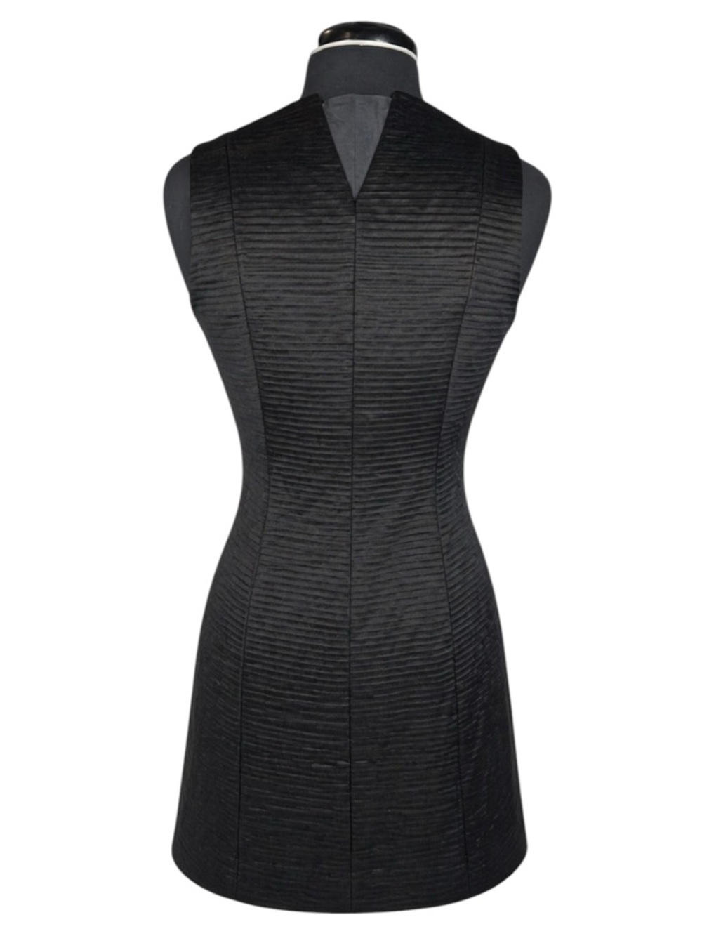 Theyskens’ Theory Drew Black Sleeveless Mini Sheath Dress Size 6 - Picture 3 of 7